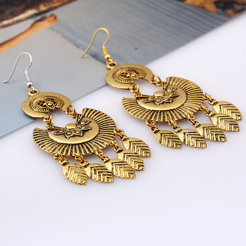 1 antique gold color plated