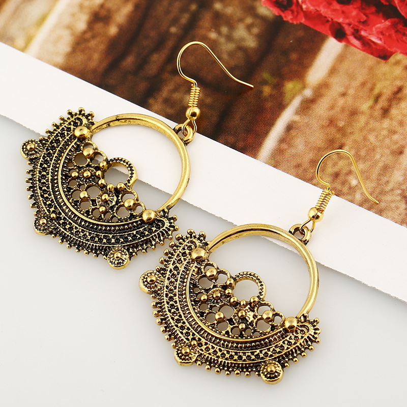 1 antique gold color plated