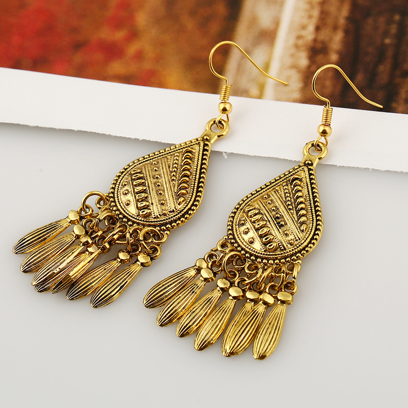 2 antique gold color plated