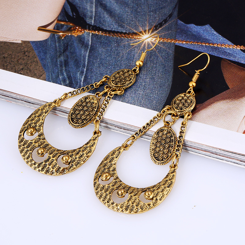 1 antique gold color plated