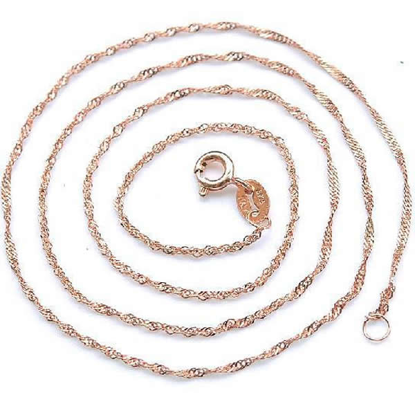 1:rose gold color plated