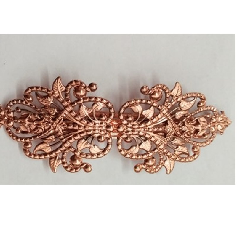 2:rose gold color plated