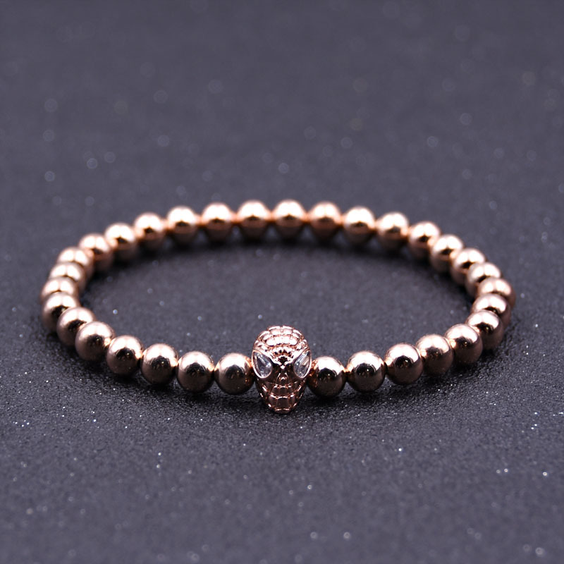 3 rose gold color plated