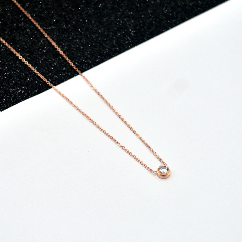 3 rose gold color plated