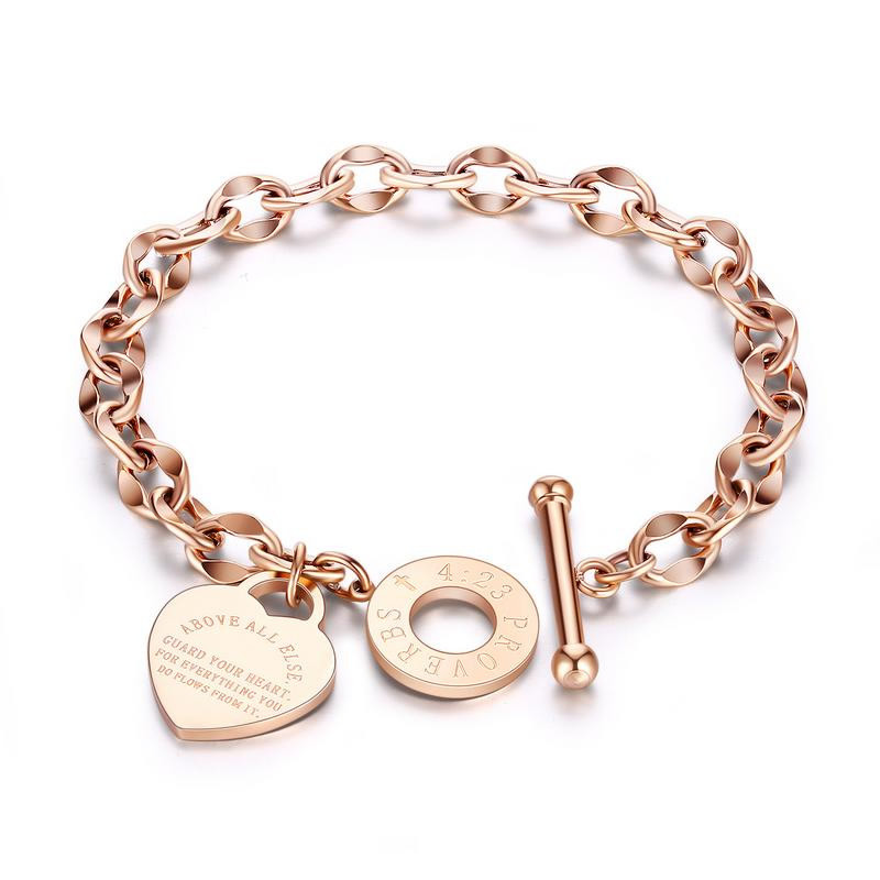 3 rose gold color plated