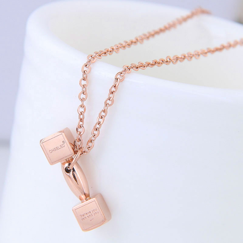 1 rose gold color plated