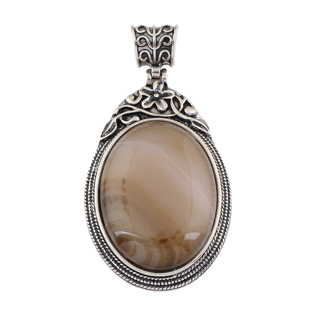 1 Agate dentelle blanche