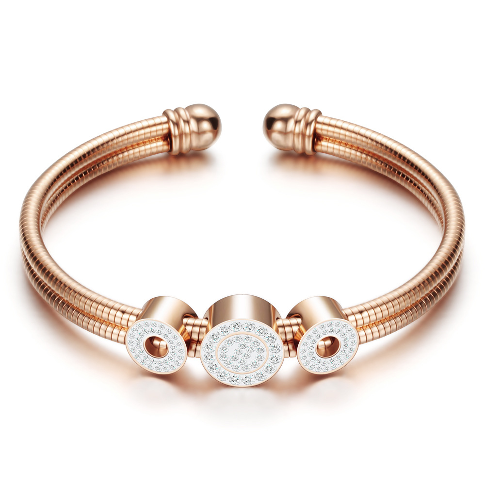 3:rose gold color plated