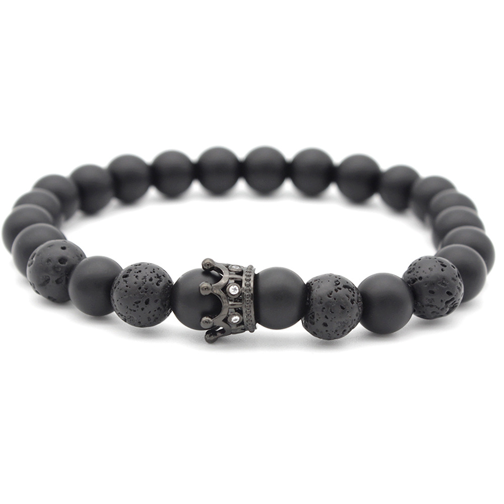 Black frosted volcanic rock 6090