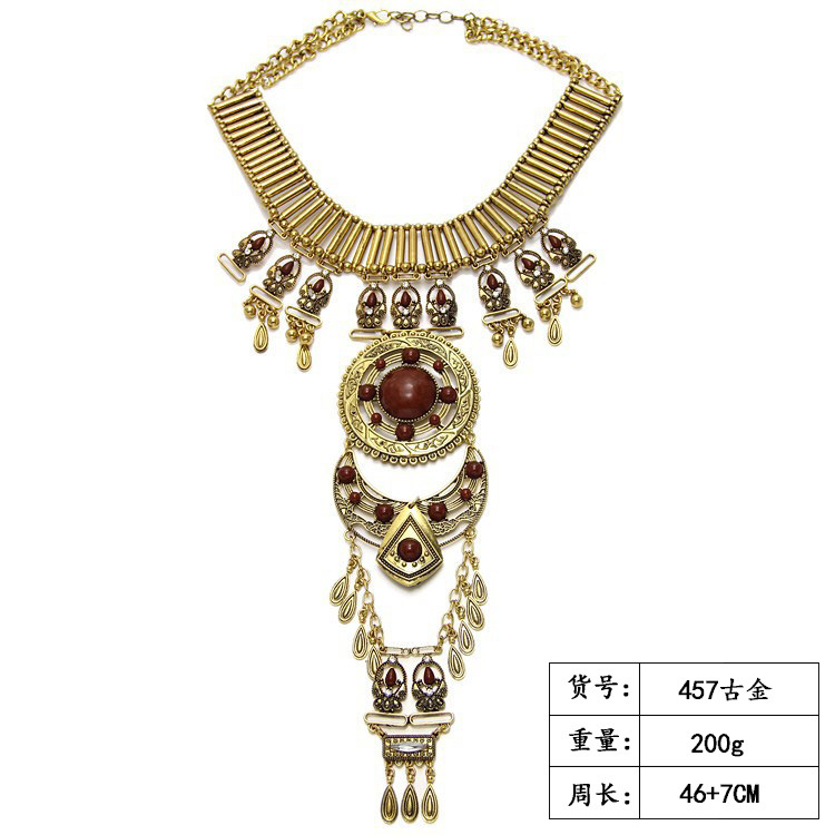 457 electroplating ancient gold belt waist chain