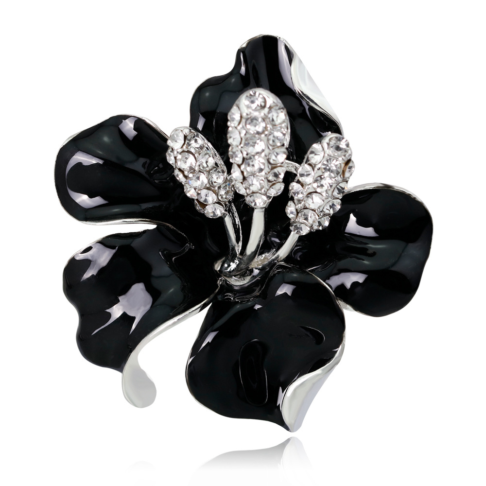 Silver plated black AL001-C