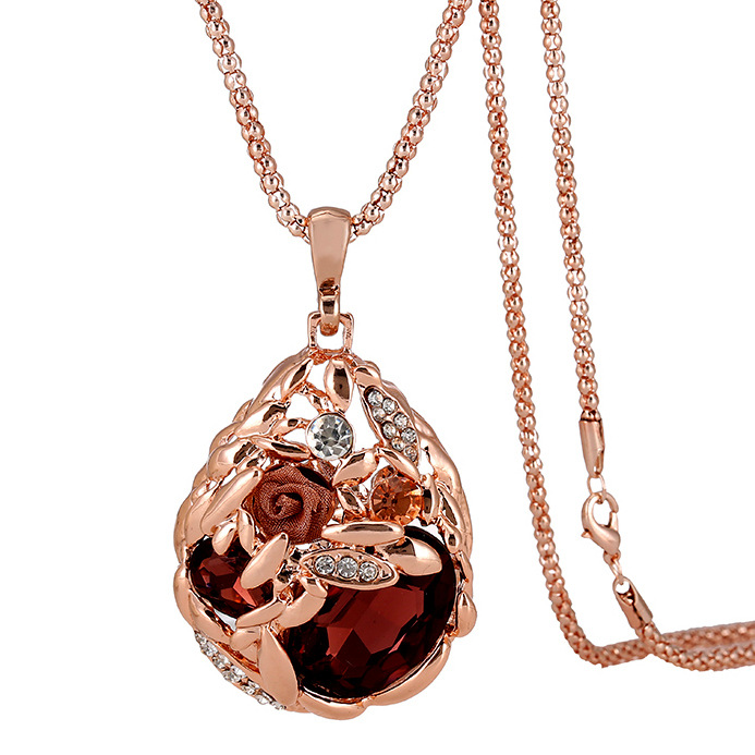 Electroplated rose gold - dark purple