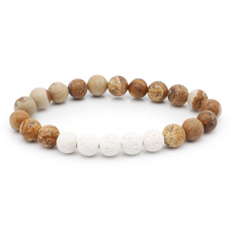 Picture Jasper and white lava