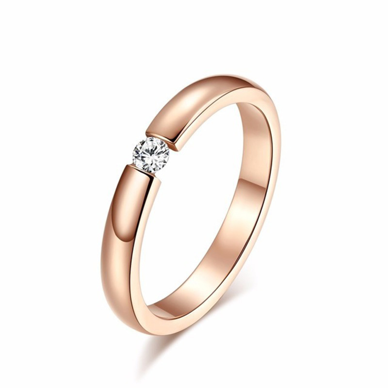 rose gold color  ring size 6 rose gold color