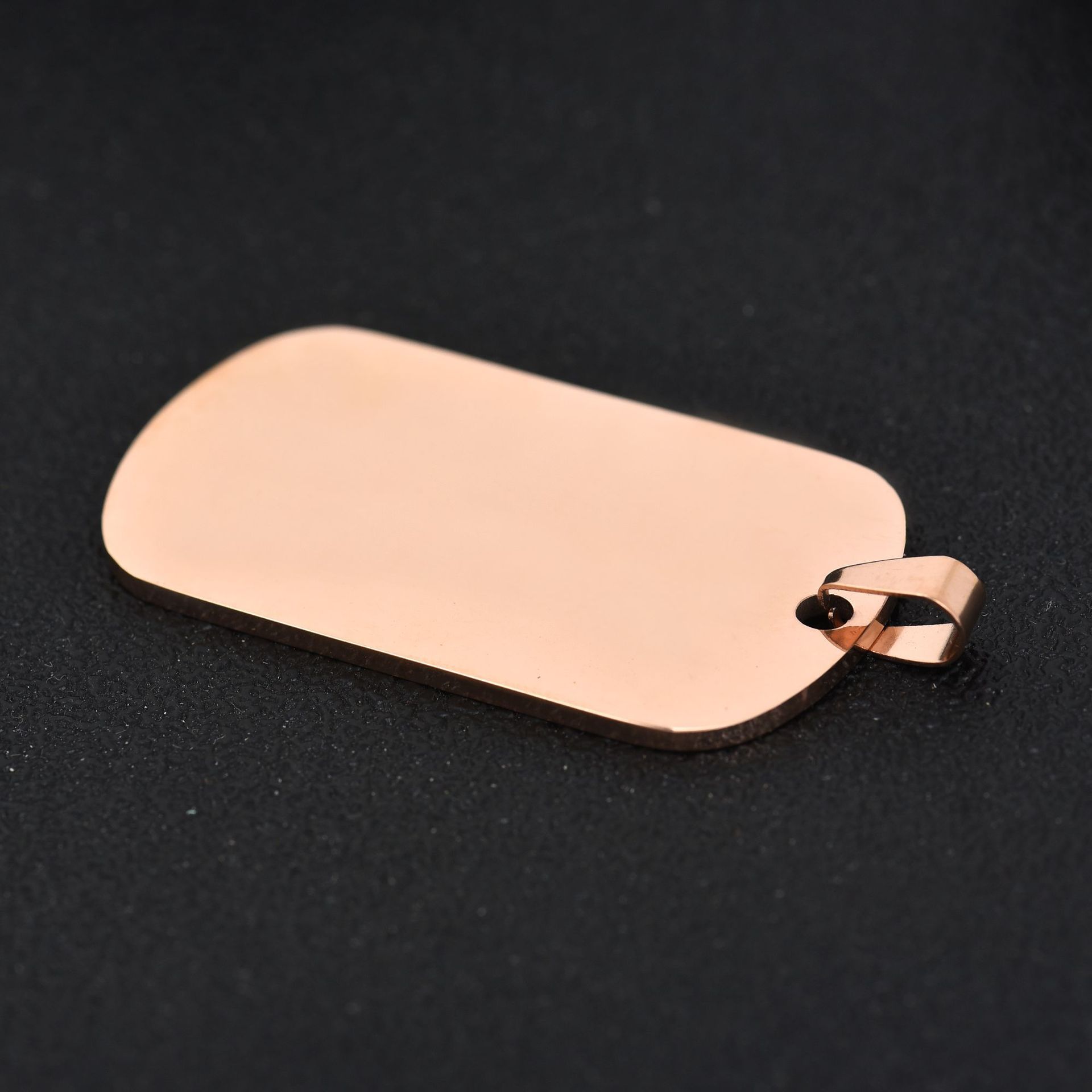 rose gold color 28x50x1.8mm