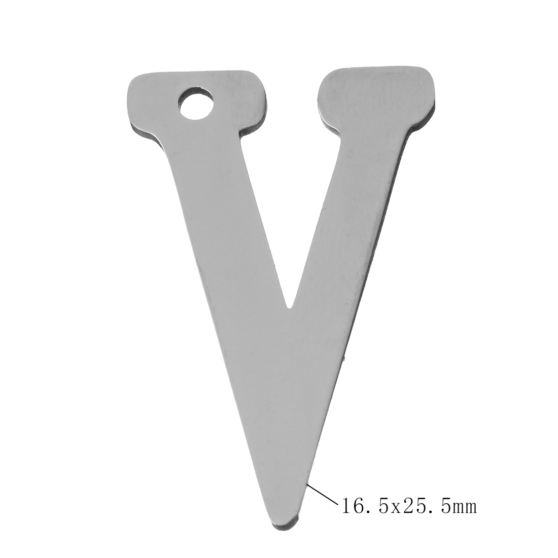 V 16.5x25.5x1mm,孔:2mm