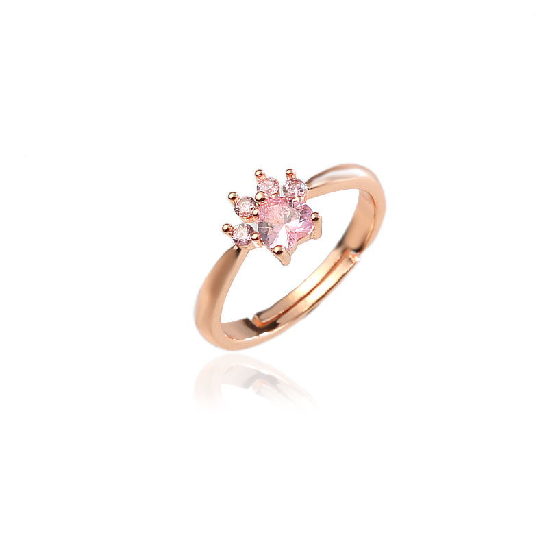 rose gold color plated finger ring