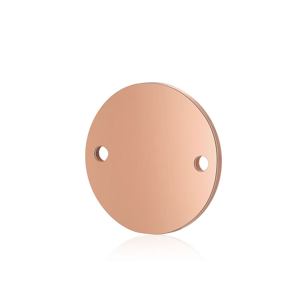 rose gold color plated,10mm