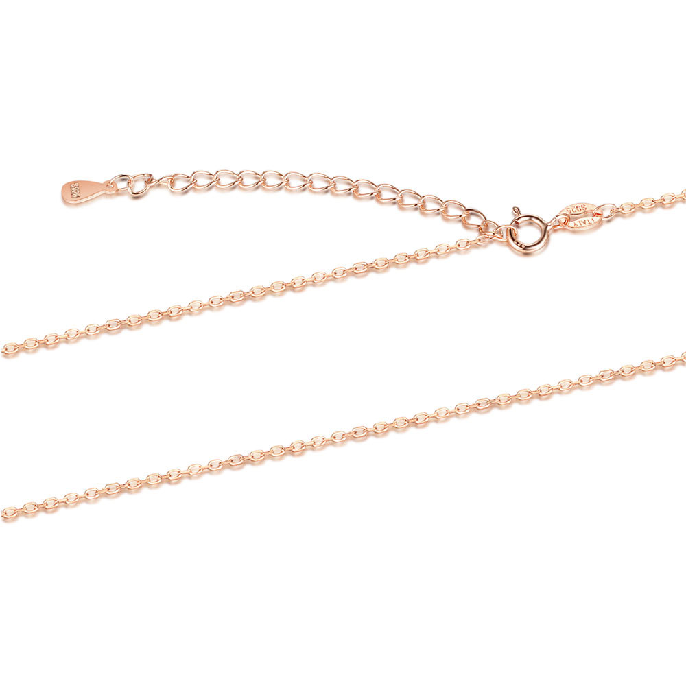 3 rose gold color plated