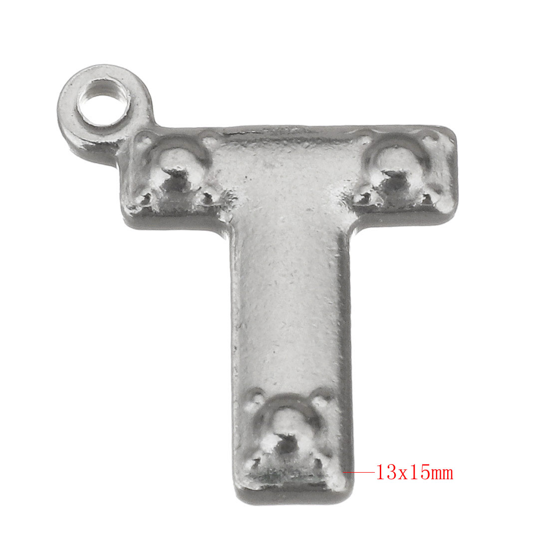 Letter T 13x15x3.5mm