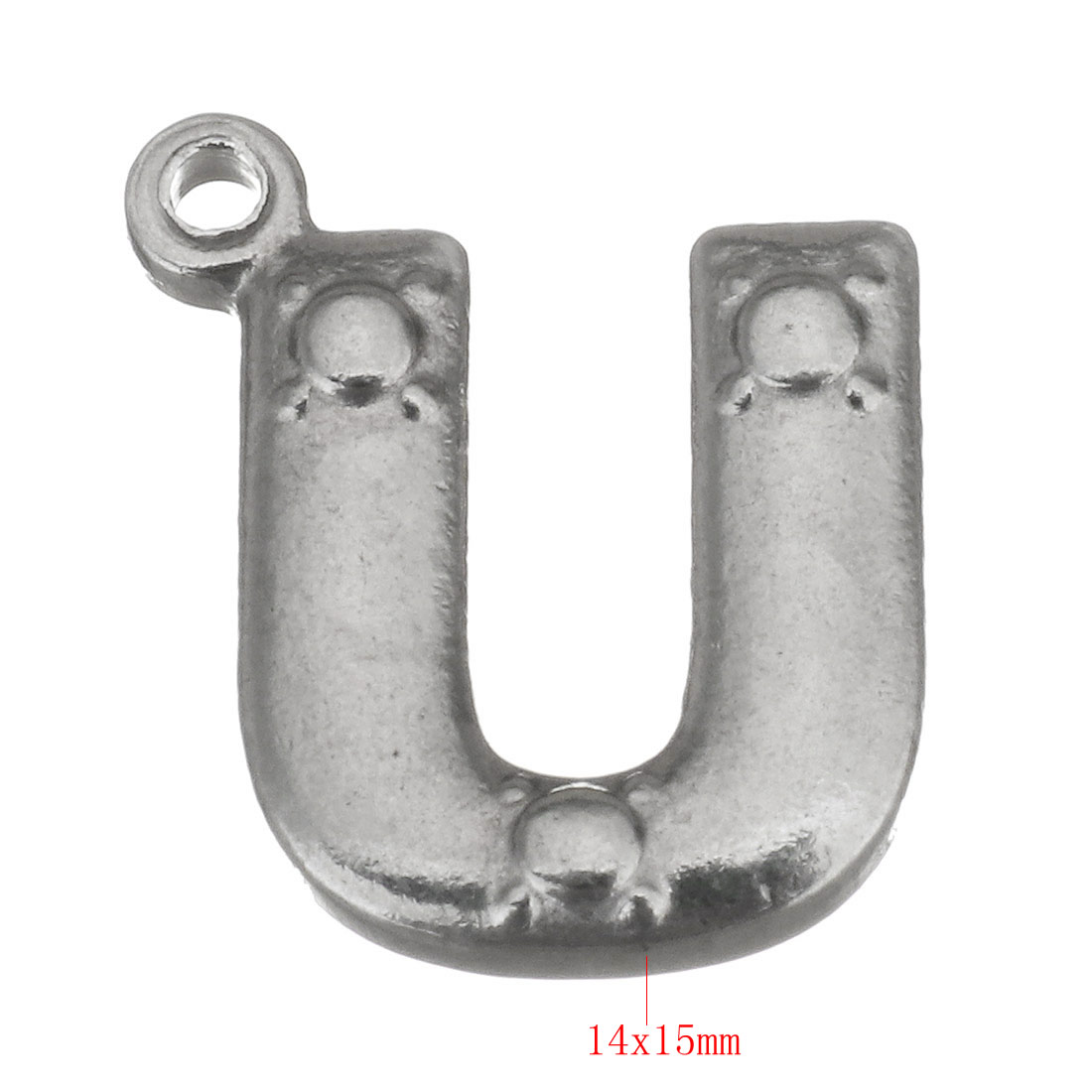 Letter U 14x15x3mm