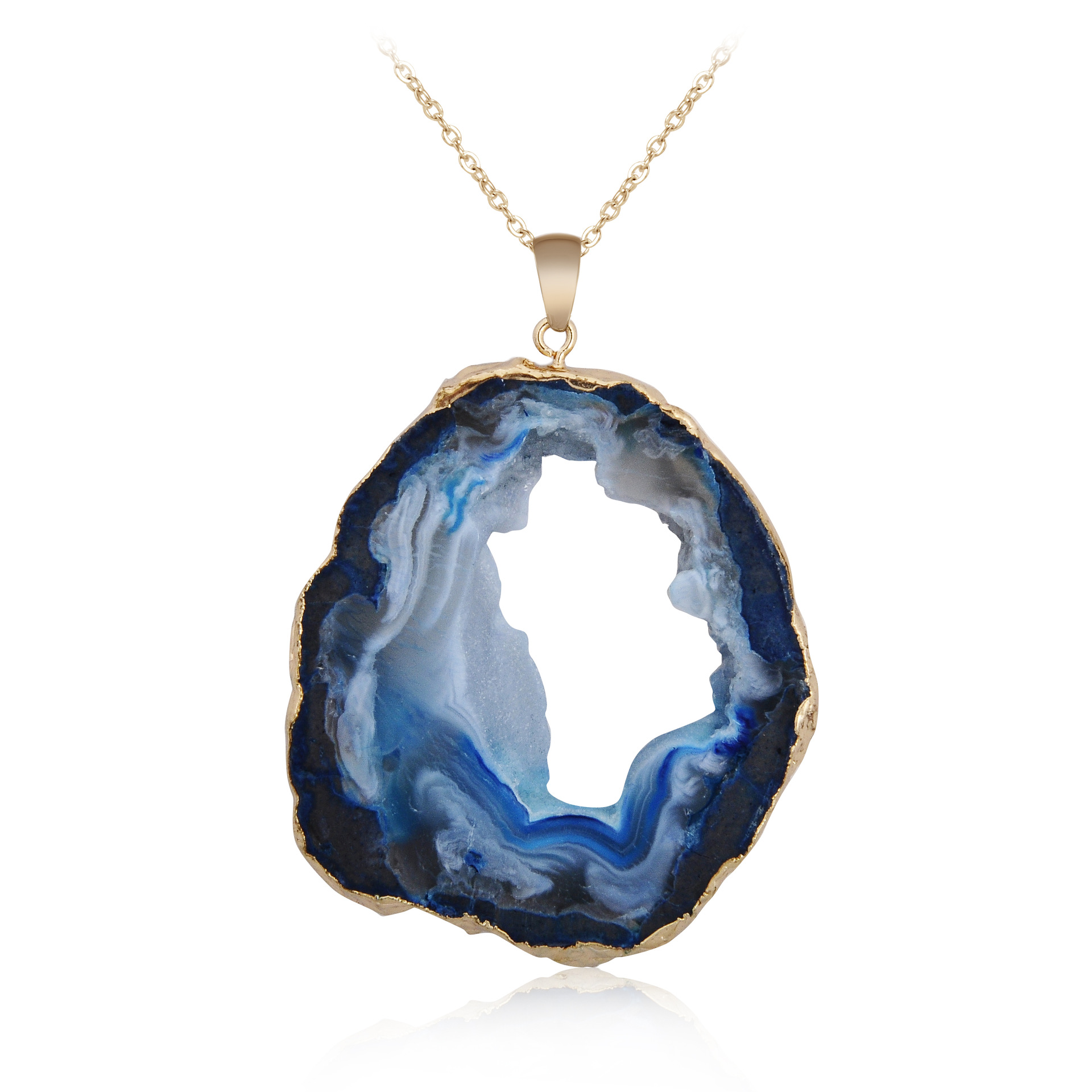 5 agate bleue