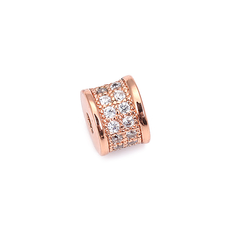 3 rose gold color plated