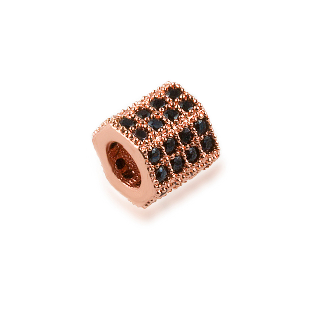 3 rose gold color plated