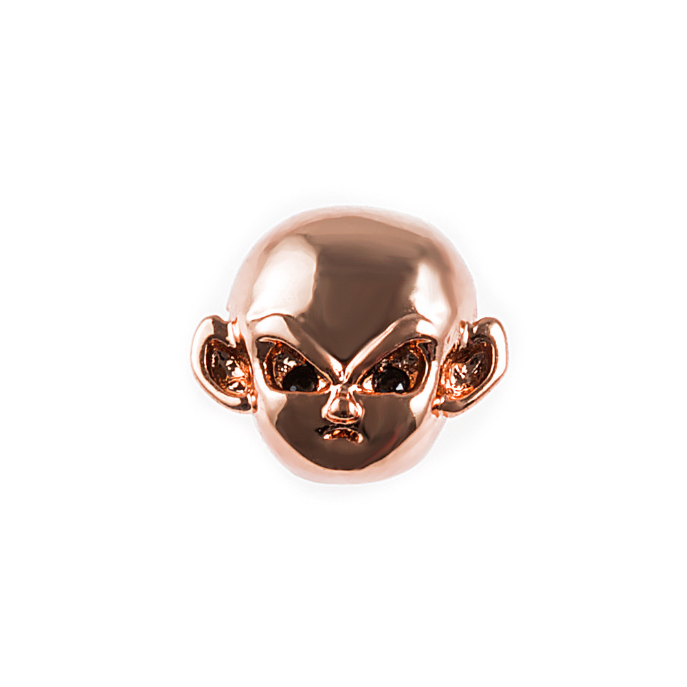 3 rose gold color plated