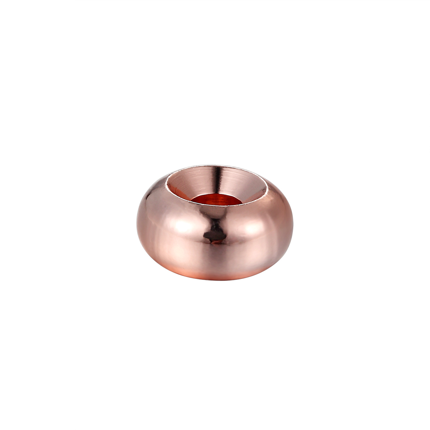 I rose gold color plated 6MM