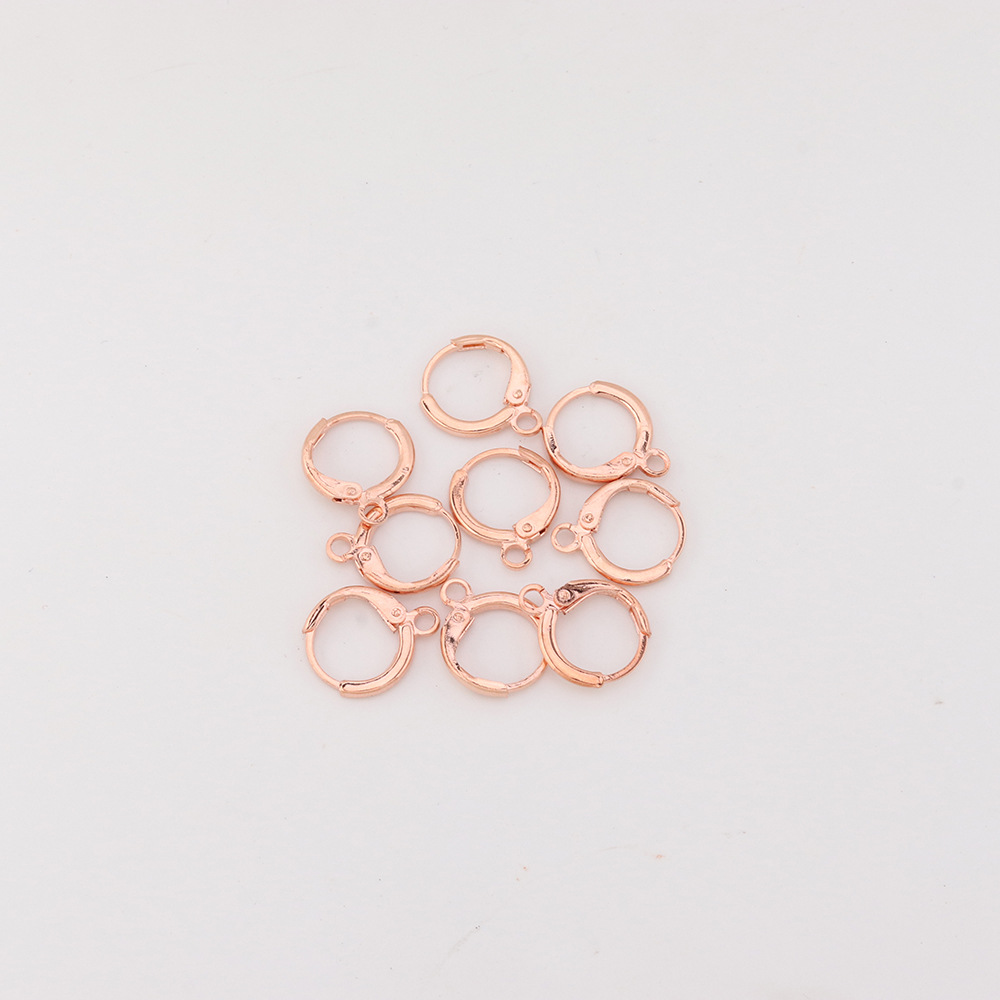 4 rose gold color plated