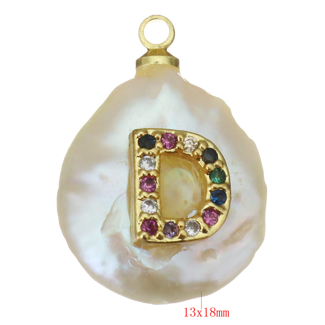 Letter D 13x18x8.5mm