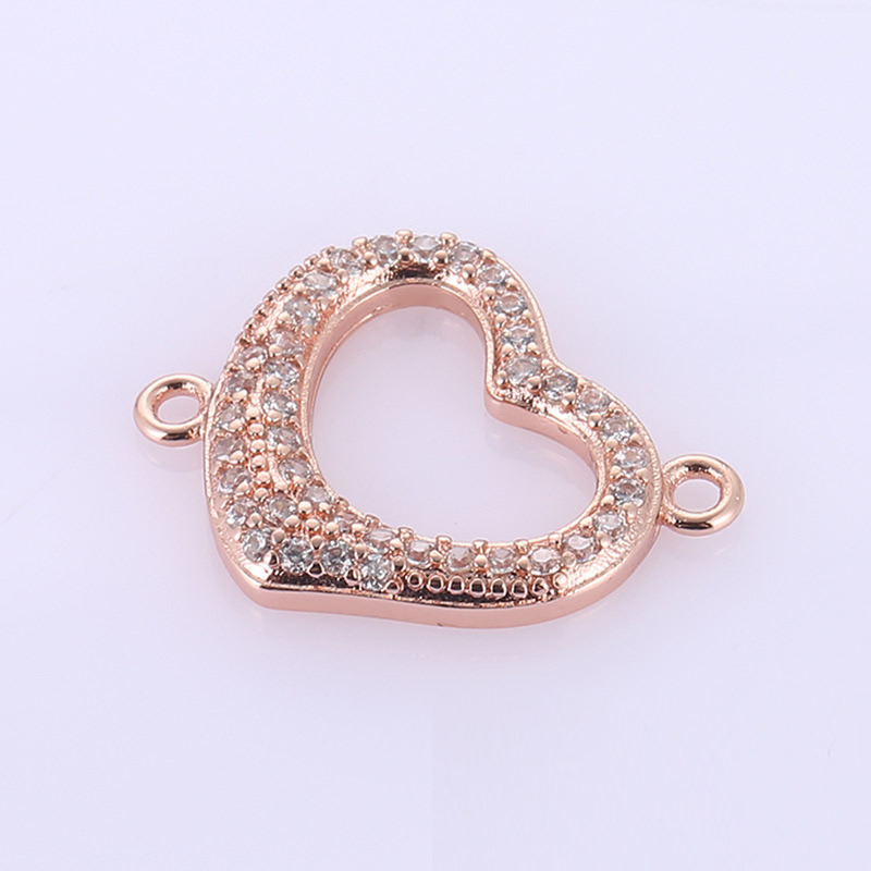 2 rose gold color plated