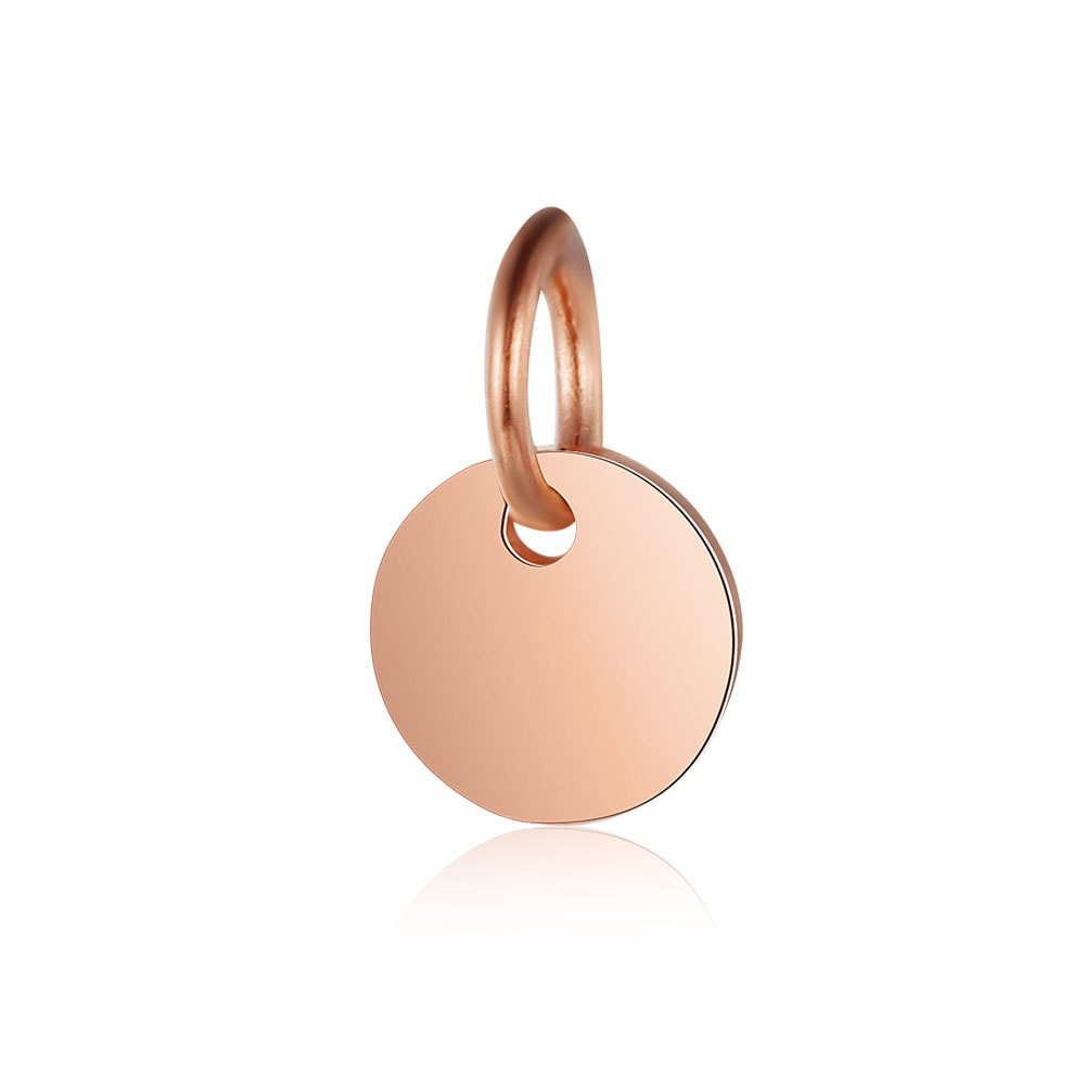 rose gold color 8x0.6mm