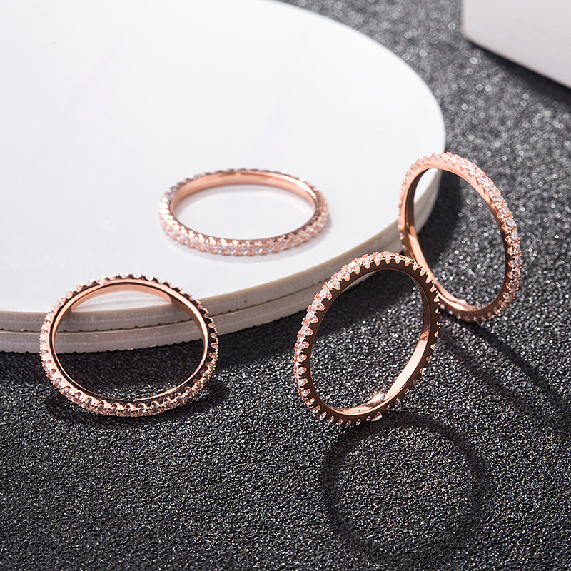 rose gold color plated6#