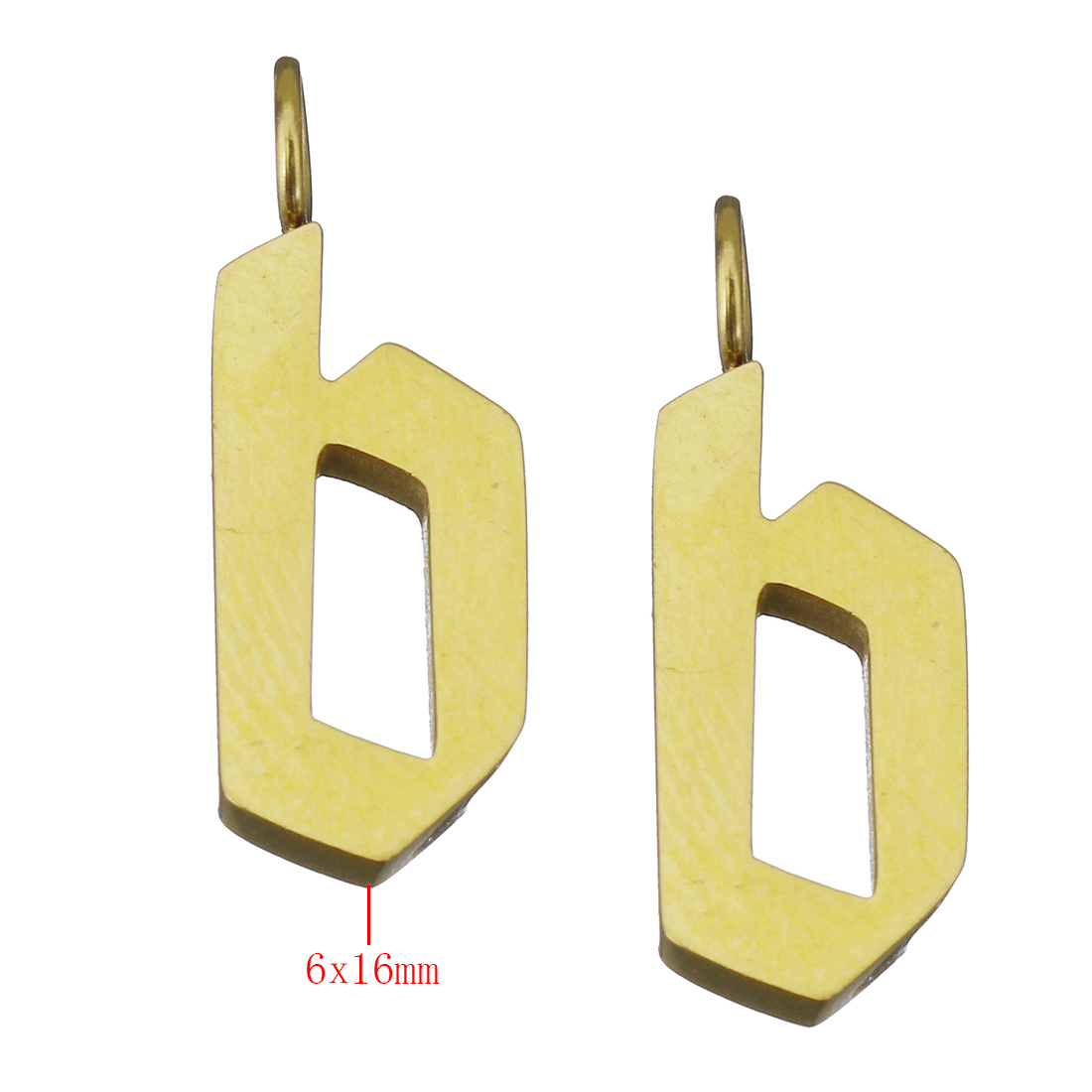 letter b 6x16x2mm