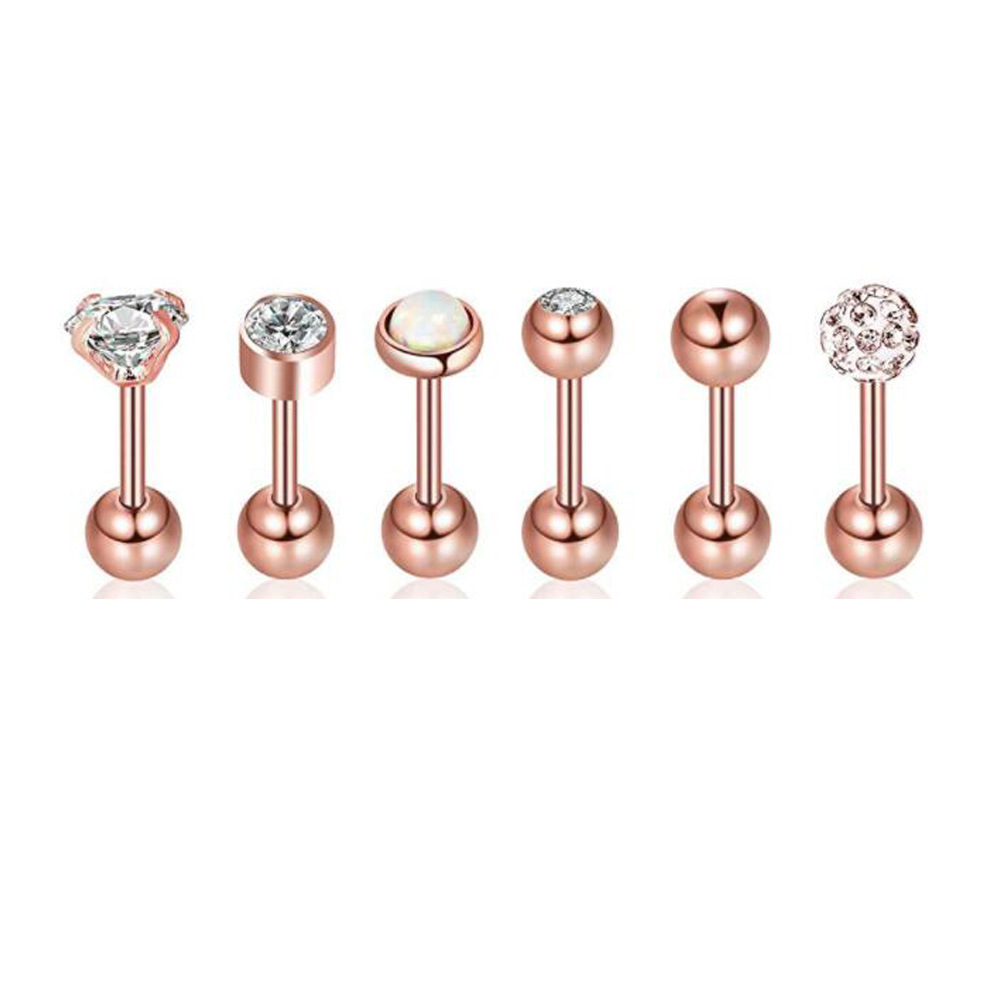 rose gold color 6 pieces