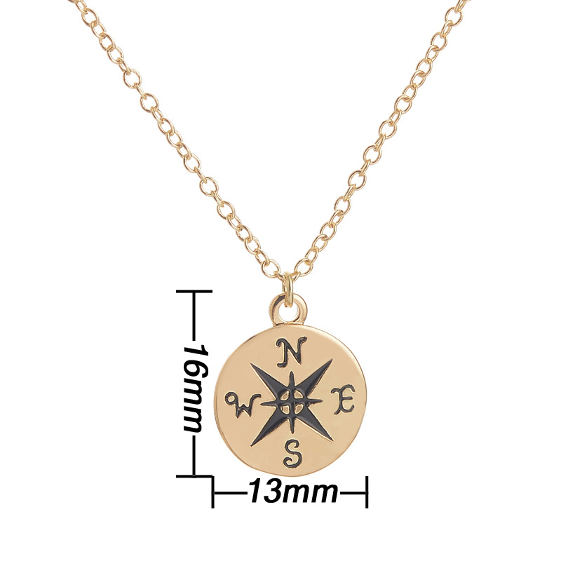 Compass golden：16x13mm