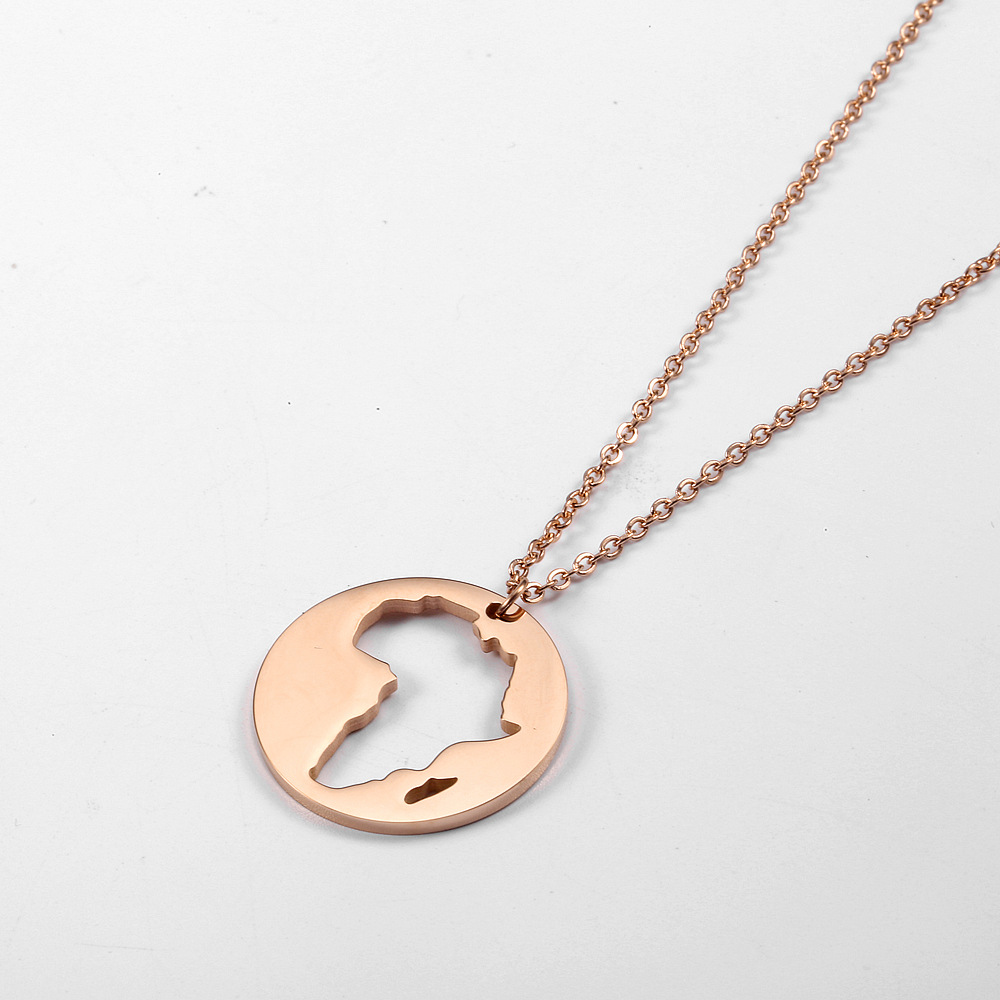 rose gold color necklace