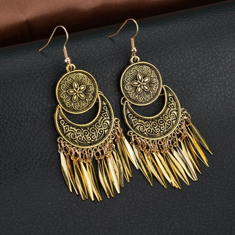 1 antique gold color plated