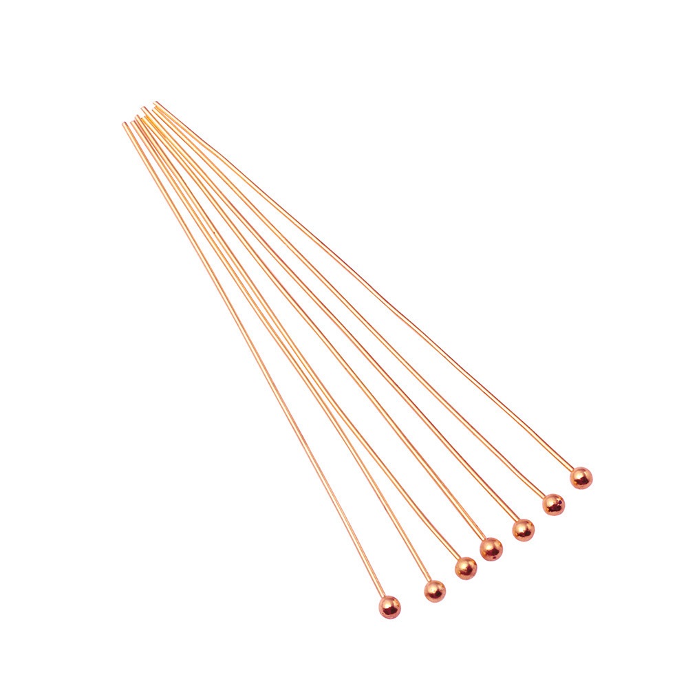 rose gold color plated 0.7x25mm