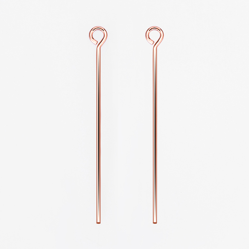 rose gold color plated 0.6x20mm