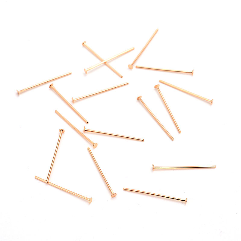 rose gold color plated 0.6x25mm