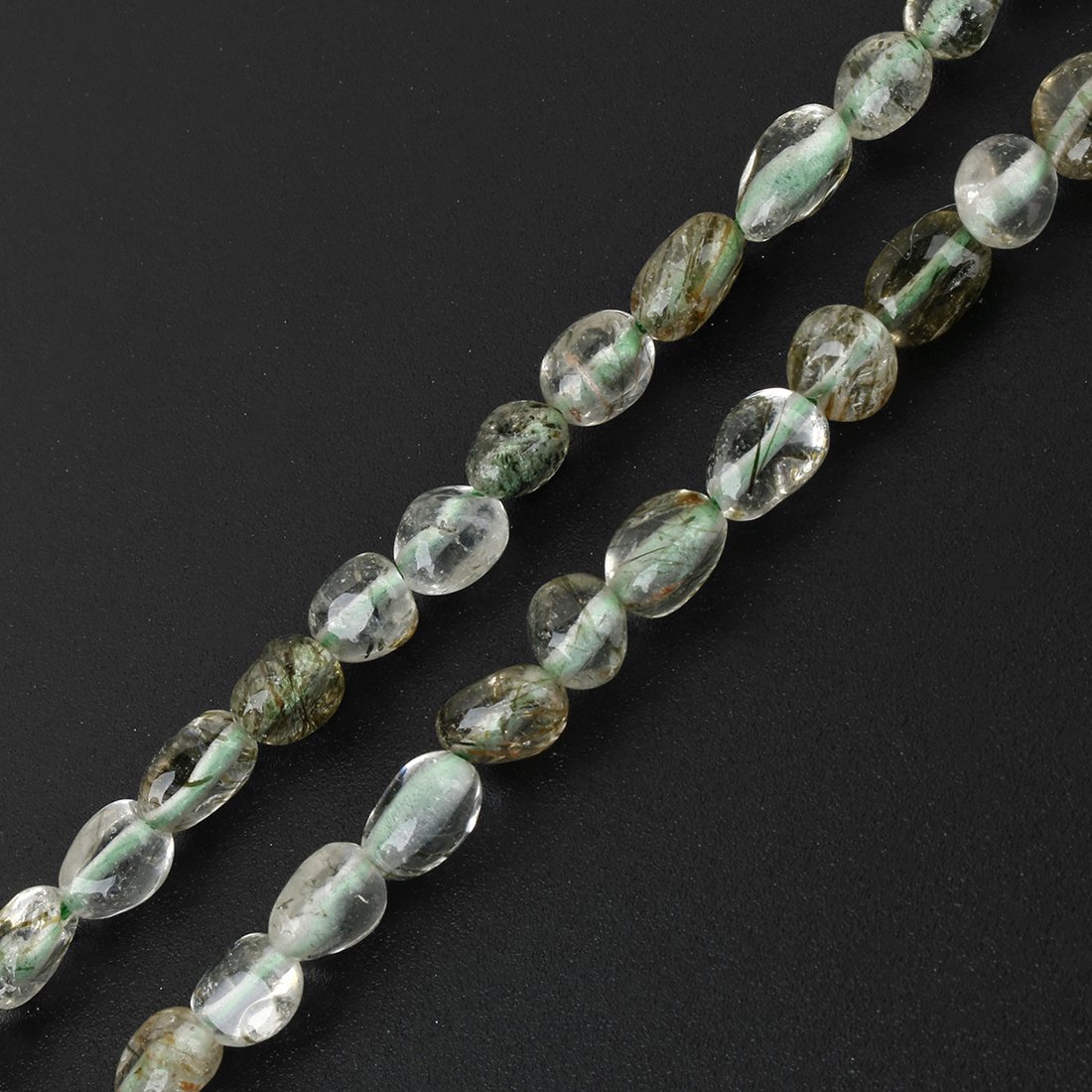 Green Rutilated Quartz B 6x8mm