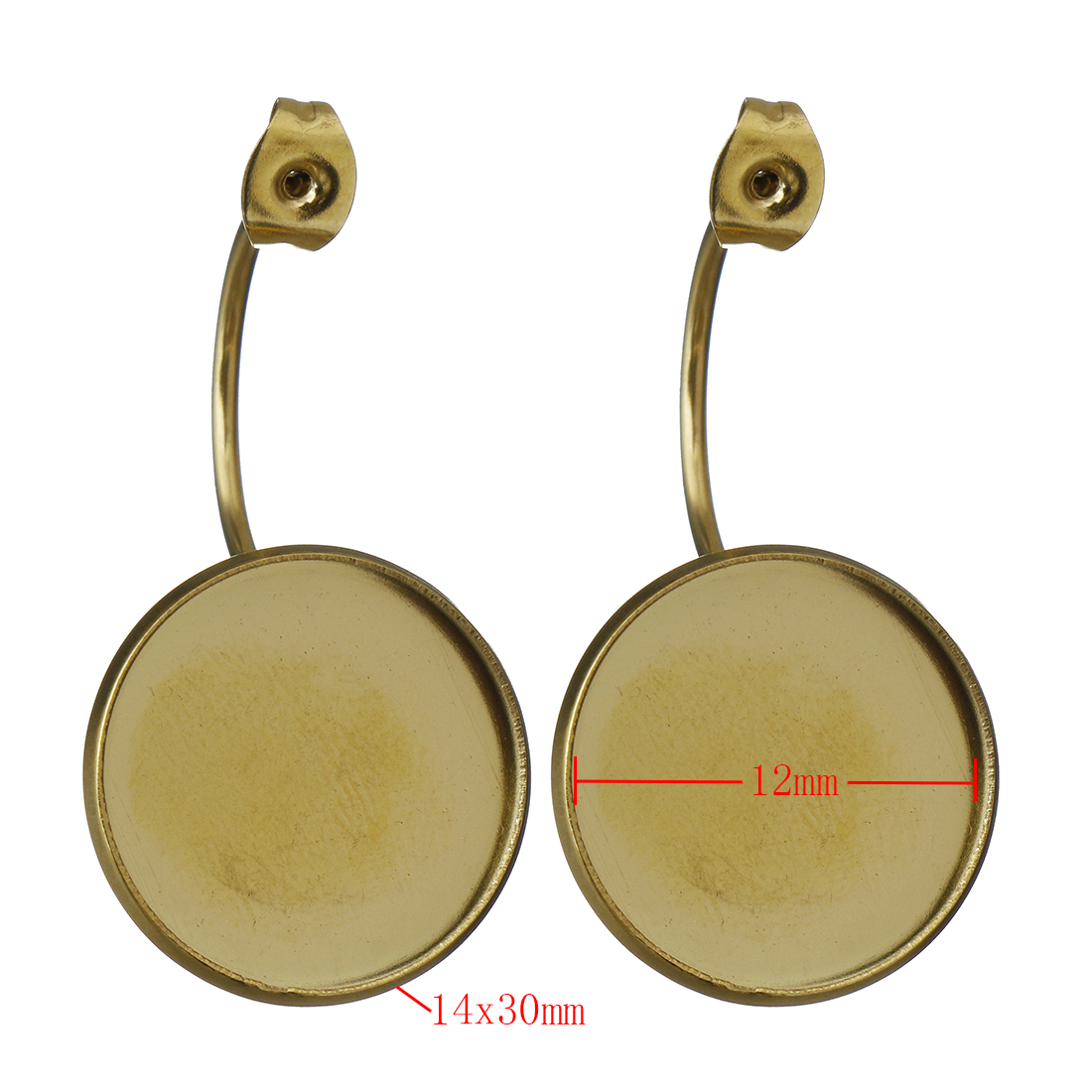 gold：14x30x17mm,Internal Diameter：12m