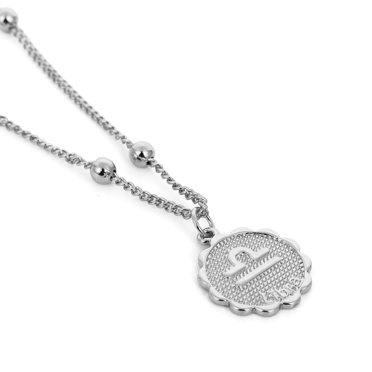 silver color plated Libra