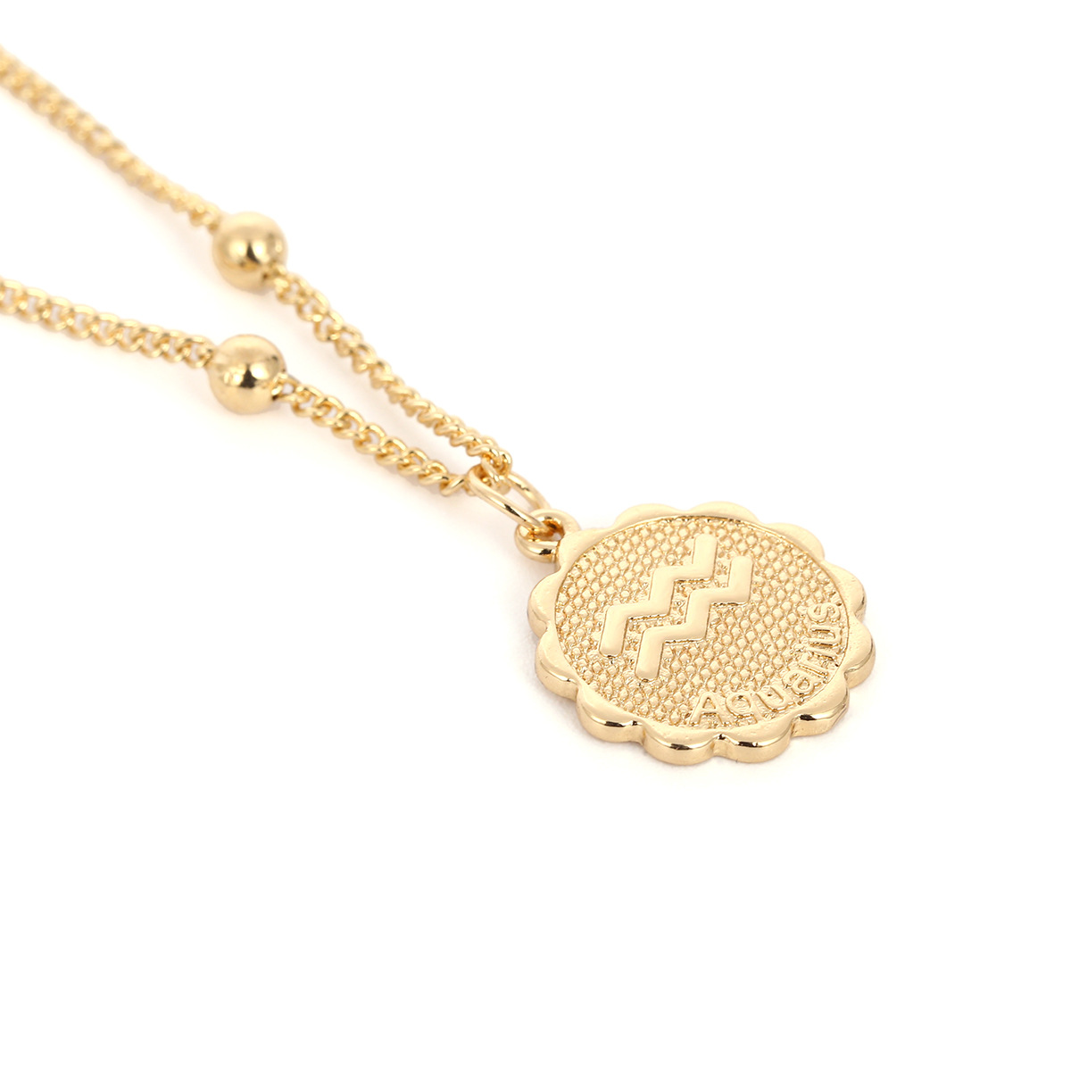 21:Aquarius gold color plated