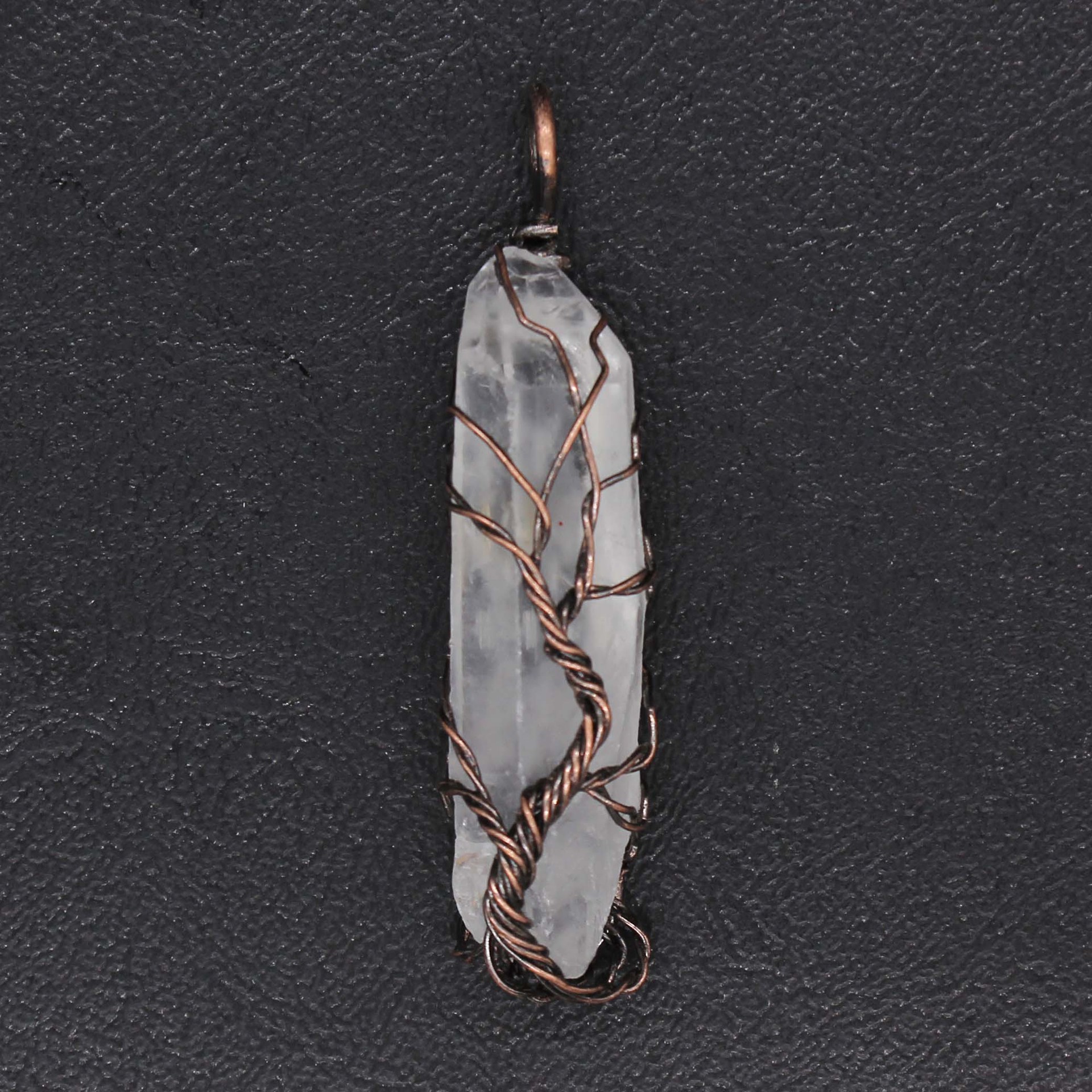 antique copper color with Clear Quartz