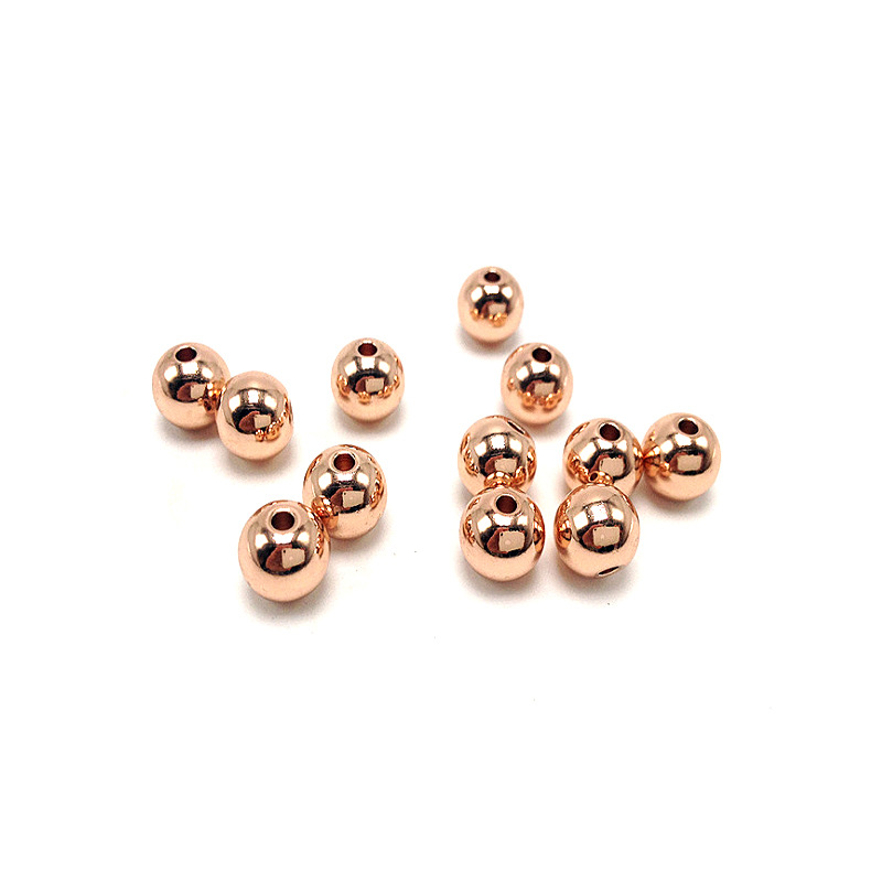 rose gold color 4mm,hole1.5mm