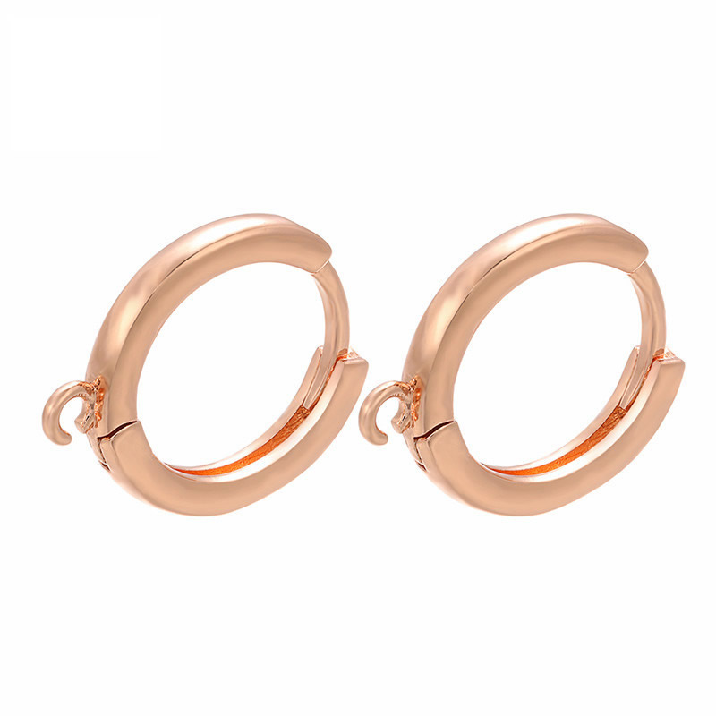 3 rose gold color plated